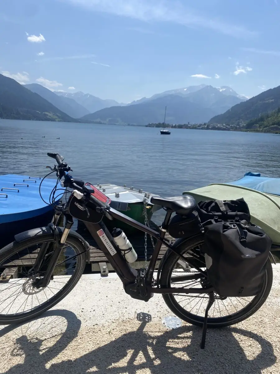 my bike, Zell, lake