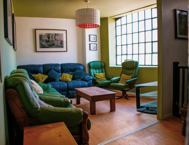 Social space at St George's Way. Portsmouth Student Accommodations university halls